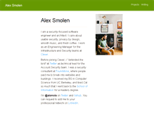 Tablet Screenshot of alexsmolen.com